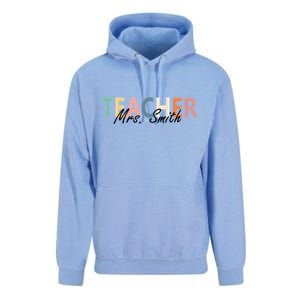 Cute Personalize Teacher Customizable Gift Custom Unisex Surf Hoodie