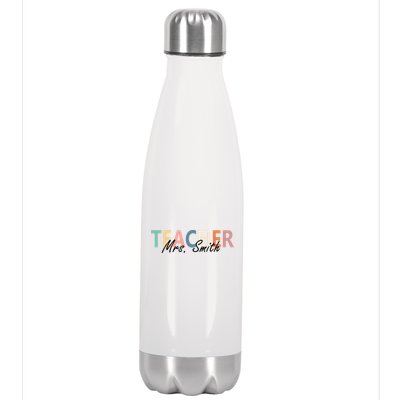 Cute Personalize Teacher Customizable Gift Custom Stainless Steel Insulated Water Bottle