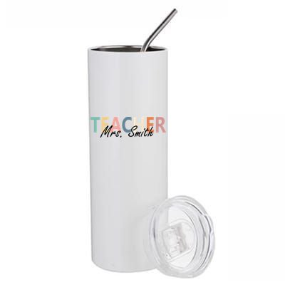 Cute Personalize Teacher Customizable Gift Custom Stainless Steel Tumbler