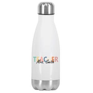 Cute Personalize Teacher Customizable Gift Custom Stainless Steel Insulated Water Bottle