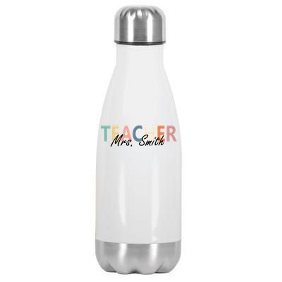 Cute Personalize Teacher Customizable Gift Custom Stainless Steel Insulated Water Bottle