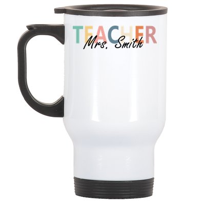 Cute Personalize Teacher Customizable Gift Custom Stainless Steel Travel Mug