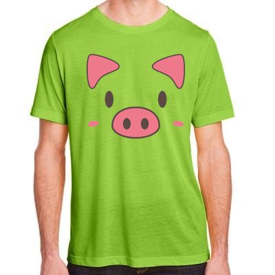 Cute Piggy Face Halloween Costume Adult ChromaSoft Performance T-Shirt