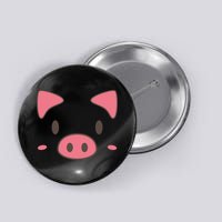 Cute Piggy Face Halloween Costume Button