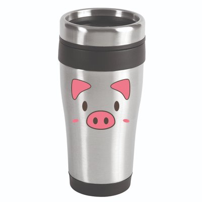 Cute Piggy Face Halloween Costume 16oz Travel Tumbler