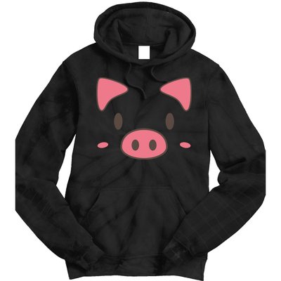 Cute Piggy Face Halloween Costume Tie Dye Hoodie