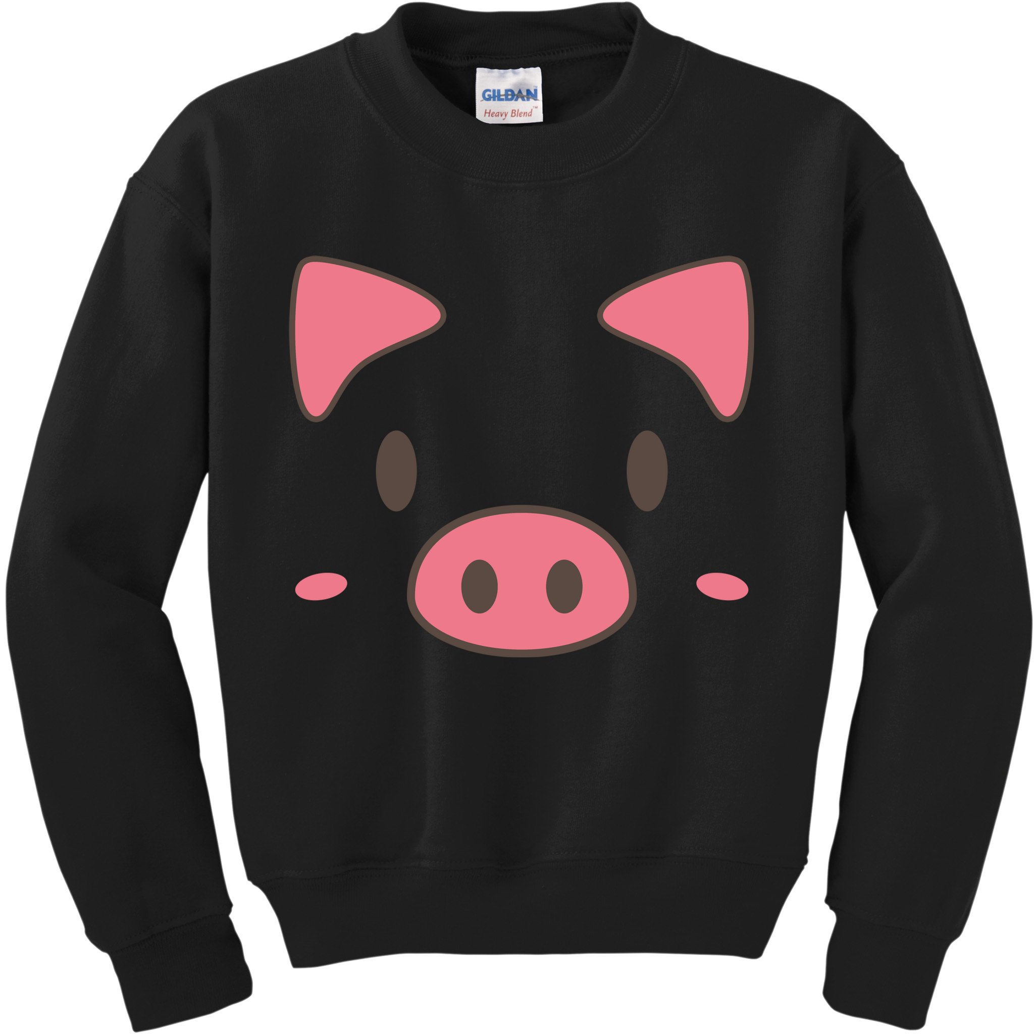 Cute Piggy Face Halloween Costume Kids Sweatshirt