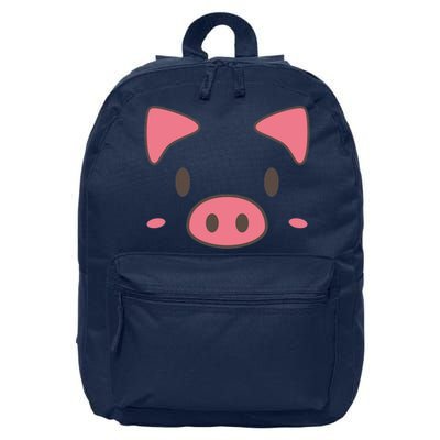 Cute Piggy Face Halloween Costume 16 in Basic Backpack