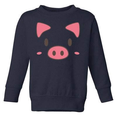 Cute Piggy Face Halloween Costume Toddler Sweatshirt