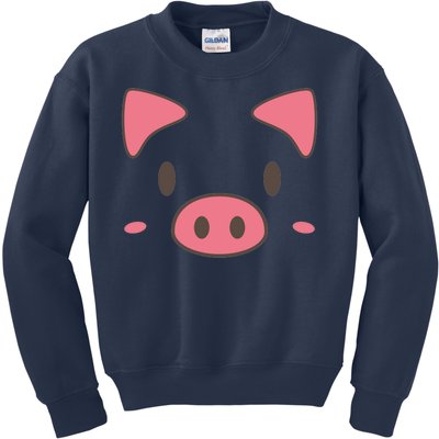 Cute Piggy Face Halloween Costume Kids Sweatshirt