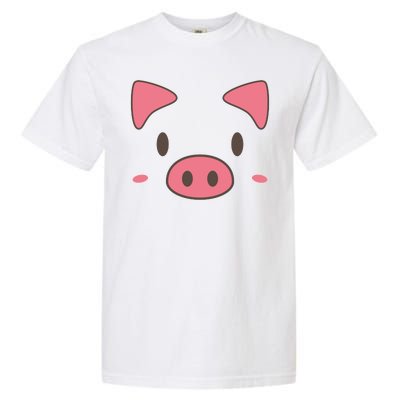 Cute Piggy Face Halloween Costume Garment-Dyed Heavyweight T-Shirt