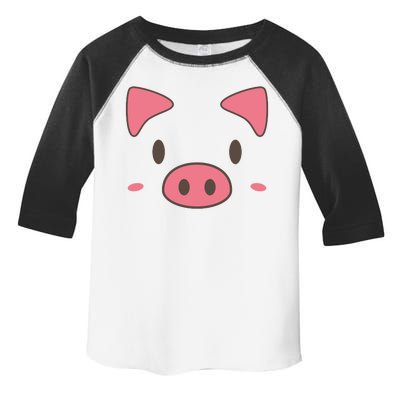 Cute Piggy Face Halloween Costume Toddler Fine Jersey T-Shirt