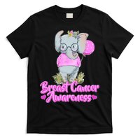 Cute Pink Elephant Breast Cancer Awareness T-Shirt