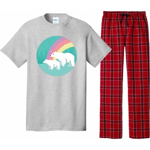 Cute Polar Bears Rainbow Pajama Set