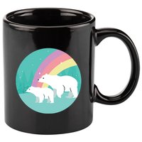 Cute Polar Bears Rainbow 11oz C Handle Ceramic Mug