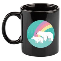 Cute Polar Bears Rainbow 11oz C Handle Ceramic Mug
