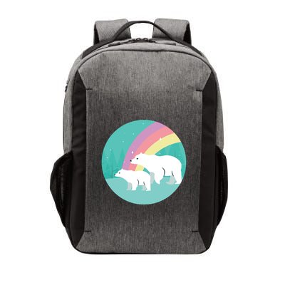 Cute Polar Bears Rainbow Vector Backpack