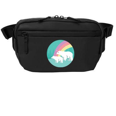 Cute Polar Bears Rainbow Crossbody Pack