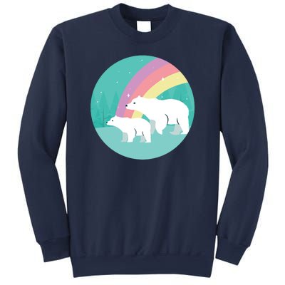 Cute Polar Bears Rainbow Sweatshirt