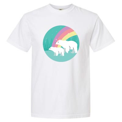 Cute Polar Bears Rainbow Garment-Dyed Heavyweight T-Shirt