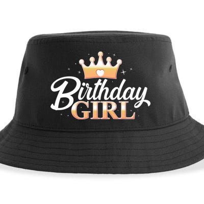 Cute Princess Tiara Birthday Girl  Sustainable Bucket Hat