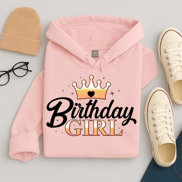 Cute Princess Tiara Birthday Girl  Hoodie