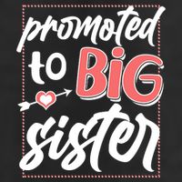 Cute Promoted To BIG Sister 7 Panel Mesh Trucker Snapback Hat