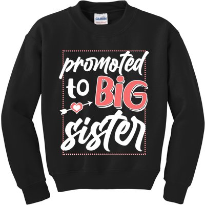 Cute Promoted To BIG Sister Kids Sweatshirt