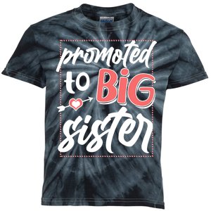 Cute Promoted To BIG Sister Kids Tie-Dye T-Shirt