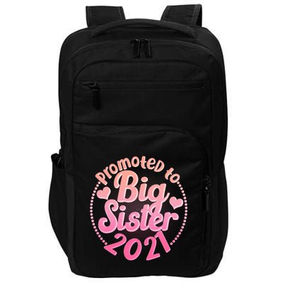 Cute Promoted To Big Sister 2021 Impact Tech Backpack