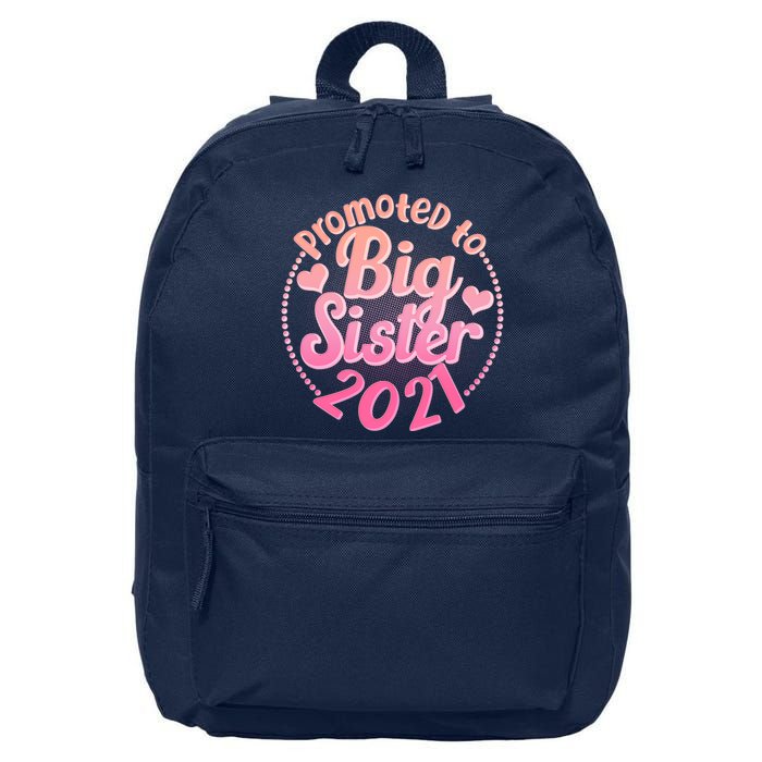 Cute Promoted To Big Sister 2021 16 in Basic Backpack