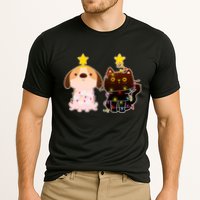Cute Puppy and Kitten Christmas Lights Cooling Performance Crew T-Shirt