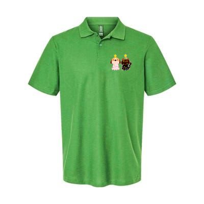 Cute Puppy and Kitten Christmas Lights Polo