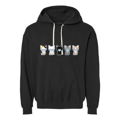 Cute Quarantine Kitties Garment-Dyed Fleece Hoodie