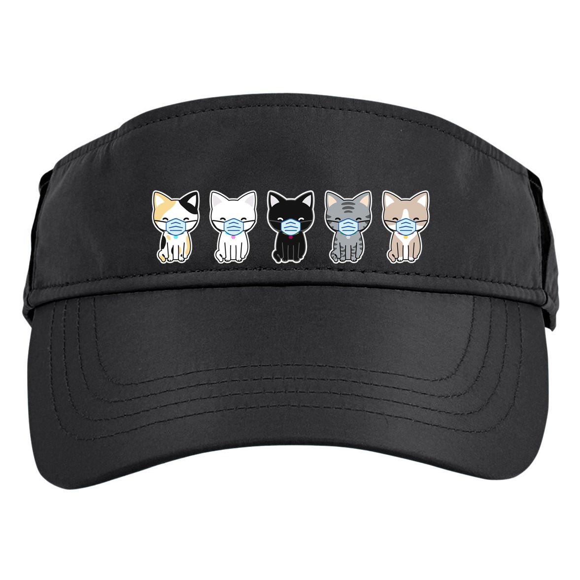 Cute Quarantine Kitties Adult Drive Performance Visor