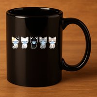 Cute Quarantine Kitties 11oz C Handle Ceramic Mug