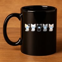 Cute Quarantine Kitties 11oz C Handle Ceramic Mug