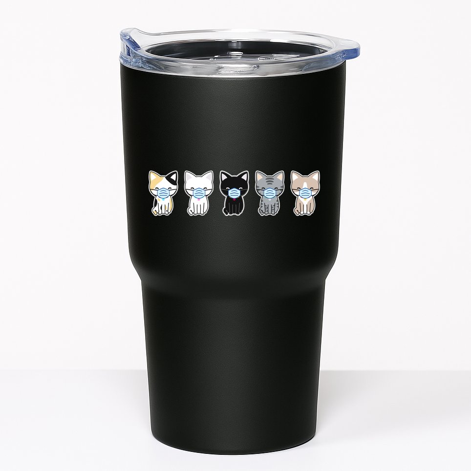 Cute Quarantine Kitties Tumbler