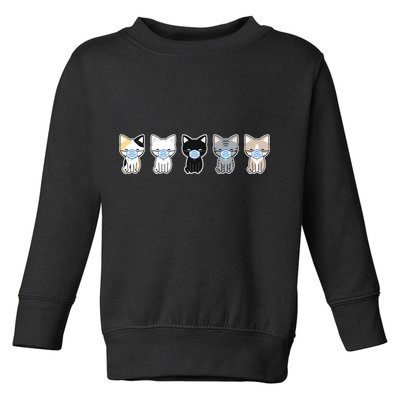 Cute Quarantine Kitties Toddler Sweatshirt