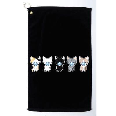 Cute Quarantine Kitties Golf Towel