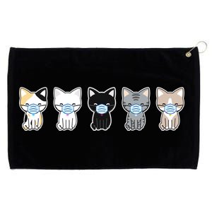 Cute Quarantine Kitties Grommeted Golf Towel