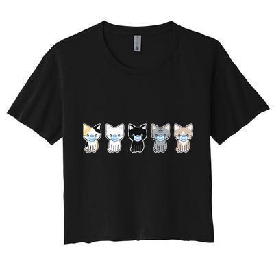Cute Quarantine Kitties Crop Top