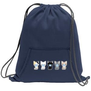 Cute Quarantine Kitties Sweatshirt Cinch Pack Bag