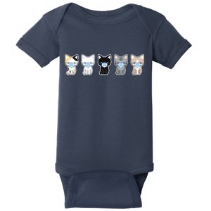 Cute Quarantine Kitties Baby Bodysuit