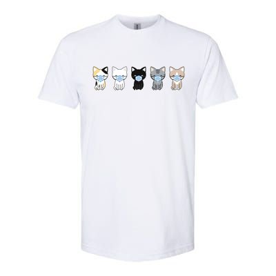 Cute Quarantine Kitties Softstyle® CVC T-Shirt