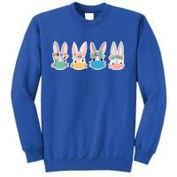 Cute Quarantined Easter Bunnies Wearing Mask Sweatshirt