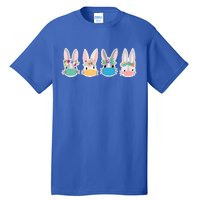 Cute Quarantined Easter Bunnies Wearing Mask Tall T-Shirt