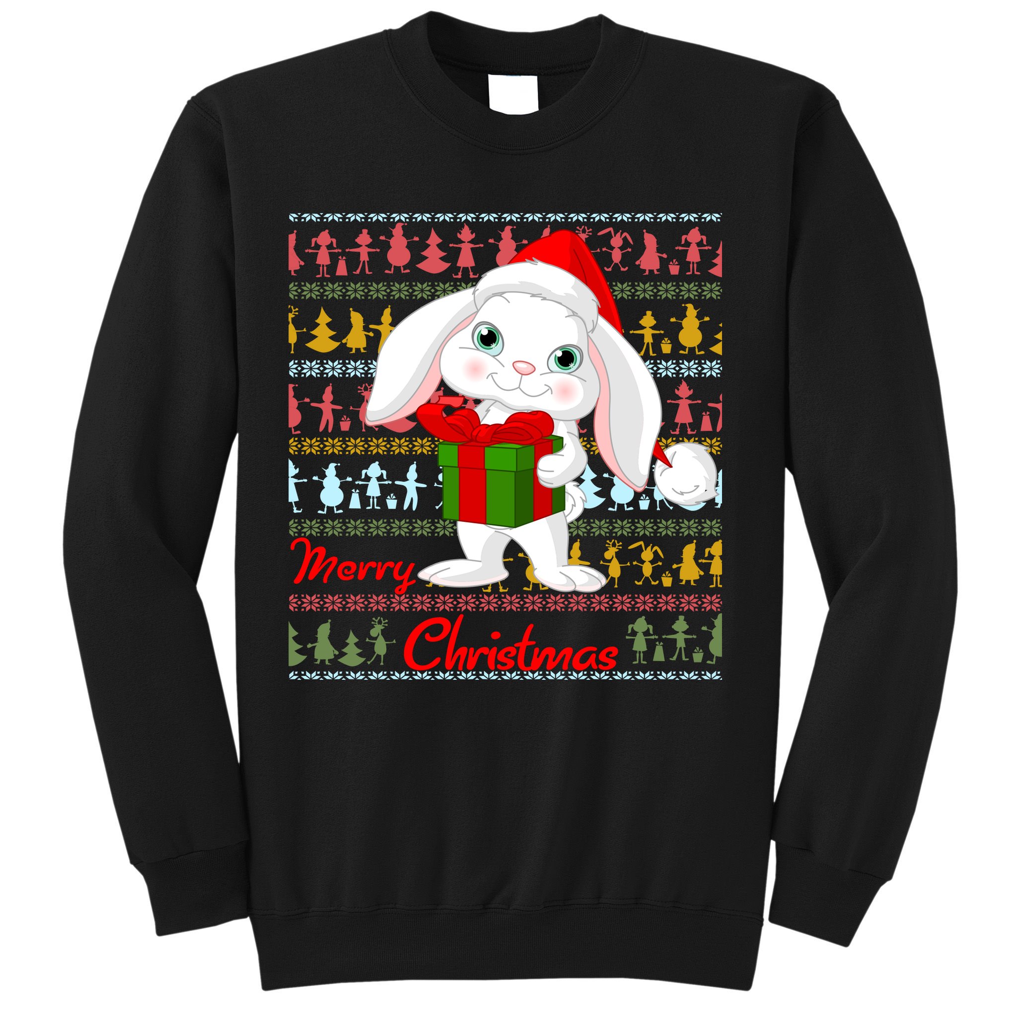 Cute Rabbit Ugly Christmas Sweater Sweatshirt