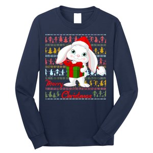 Cute Rabbit Ugly Christmas Sweater Long Sleeve Shirt