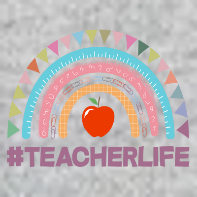 Cute Rainbow Teacher Life #teacherlife T-Shirt
